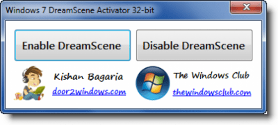 Screenshot of the application Windows 7 DreamScene Activator - #1