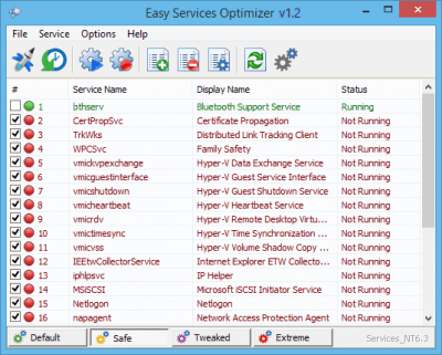 Screenshot of the application Easy Service Optimizer - #3