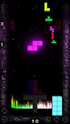 Screenshot of the application TETCOLOR - color tetris - #1