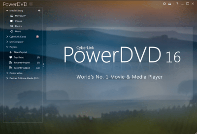 Screenshot of the application PowerDVD - #1