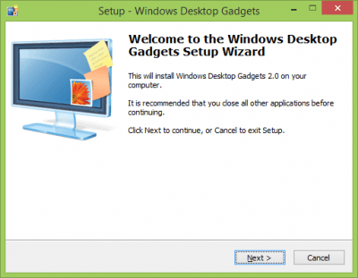Screenshot of the application Windows Desktop Gadgets - #2