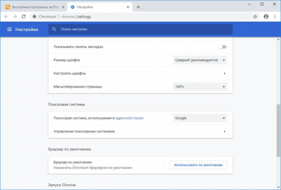 Screenshot of the application Chromium for Windows - #4