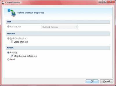 Screenshot of the application FBackup - #1