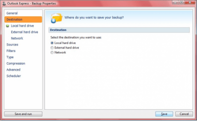 Screenshot of the application FBackup - #3