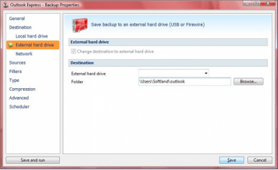 Screenshot of the application FBackup - #5