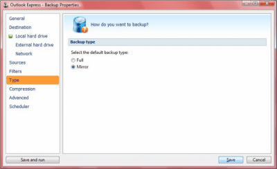 Screenshot of the application FBackup - #9