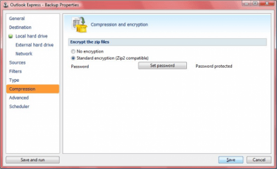 Screenshot of the application FBackup - #10
