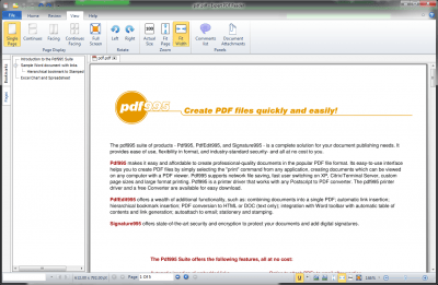 Screenshot of the application Visagesoft Free PDF Reader - #3