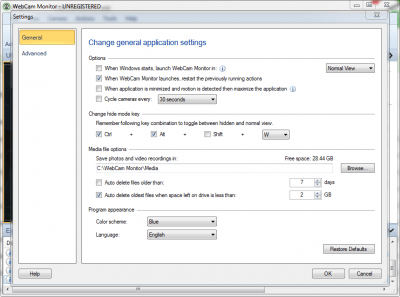 Screenshot of the application DeskShare WebCam Monitor - #2