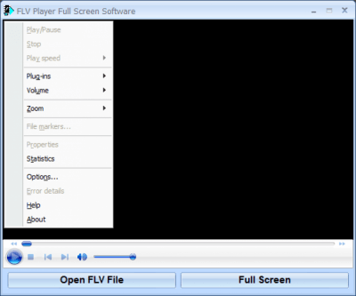 Screenshot of the application SobolSoft FLV Player Full Screen Software - #1