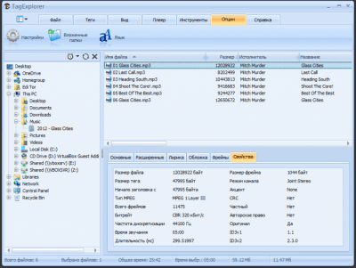 Screenshot of the application TagExplorer - #4