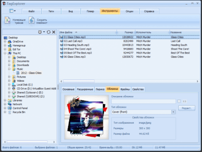 Screenshot of the application TagExplorer - #5