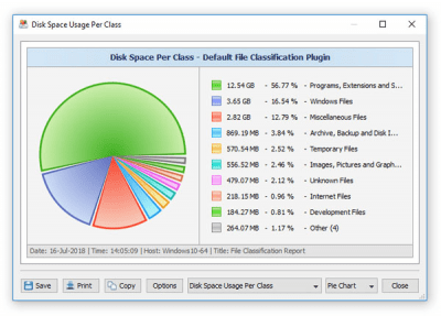 Screenshot of the application DiskSorter - #1