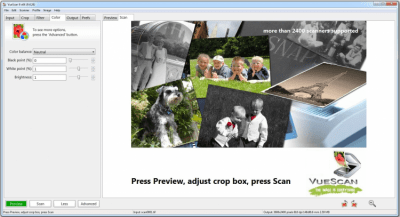 Screenshot of the application VueScan for Windows - #1