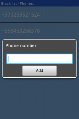 Screenshot of the application Anetcom Blacklist - #3