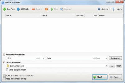 Screenshot of the application Tomabo MP4 Converter - #1