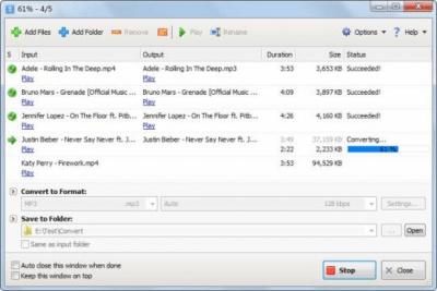 Screenshot of the application Tomabo MP4 Converter - #3