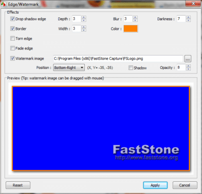 Screenshot of the application FastStone Capture - #2