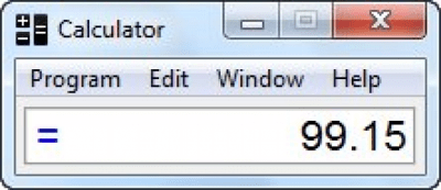 Screenshot of the application Bato Software Calculator - #2