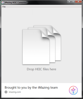 Screenshot of the application iMazing HEIC Converter - #1