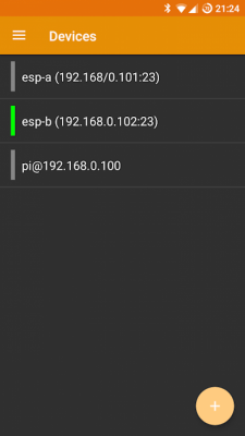 Screenshot of the application Serial WiFi Terminal - #4