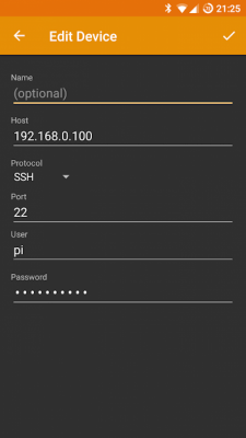 Screenshot of the application Serial WiFi Terminal - #5