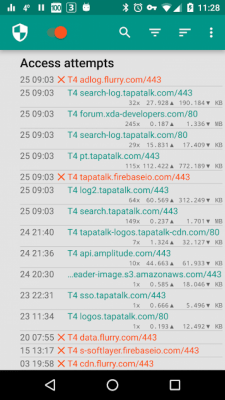 Screenshot of the application NetGuard - no-root firewall - #3