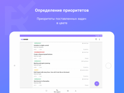 Screenshot of the application Redminer - #6