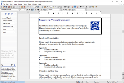 Screenshot of the application WordPerfect Office - #1