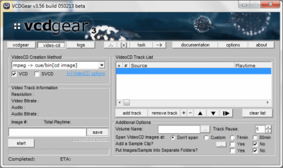 Screenshot of the application VCDGear - #4