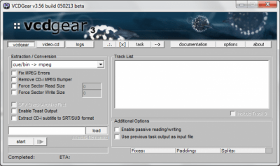 Screenshot of the application VCDGear - #5