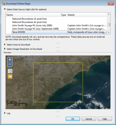 Screenshot of the application MapViewer - #2