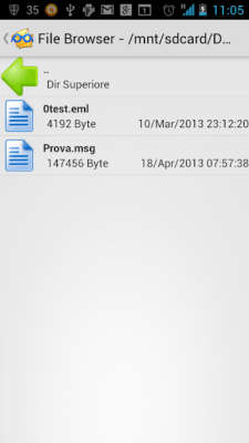 Screenshot of the application EML Reader FREE - #4