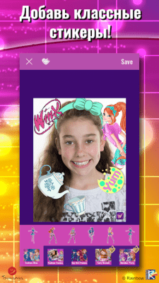 Screenshot of the application The World of Winx Selfies - #2