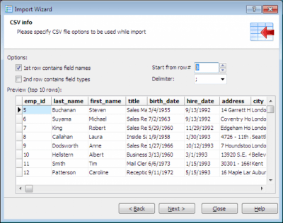 Screenshot of the application DBF Commander Free - #7