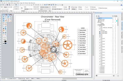 Screenshot of the application Canvas X - #1