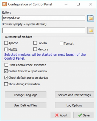 Screenshot of the application XAMPP for Windows - #2