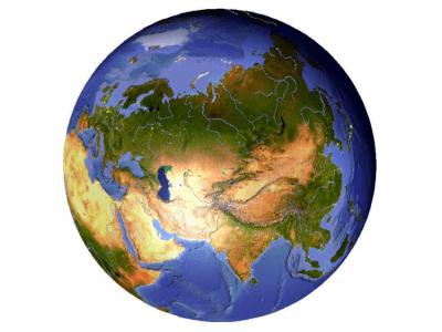 Screenshot of the application 3D World Map - #6