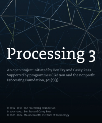 Screenshot of the application Processing - #1