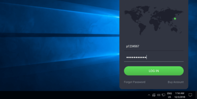 Screenshot of the application Private Internet Access - #3