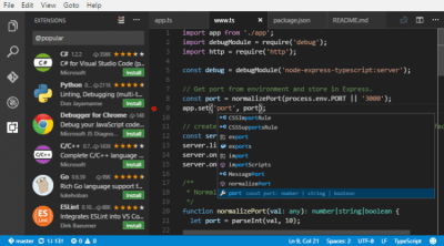 Screenshot of the application Visual Studio Code - #1