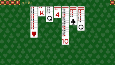 Screenshot of the application Solitaire Scorpion - #2