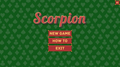 Screenshot of the application Solitaire Scorpion - #4