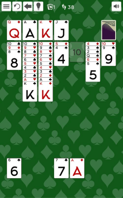 Screenshot of the application Solitaire Agnes - #2
