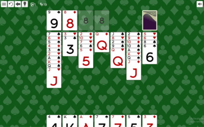 Screenshot of the application Solitaire Agnes - #6