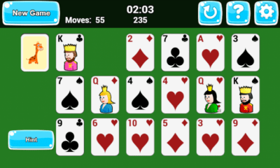 Screenshot of the application Solitaire Fortune - #3