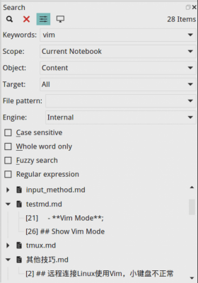 Screenshot of the application VNote - #3