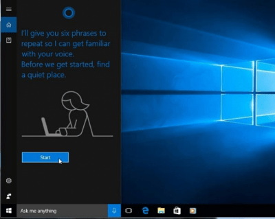 Screenshot of the application Cortana - #1