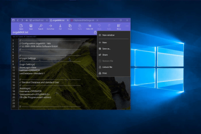 Screenshot of the application NotepadX - #4