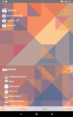 Screenshot of the application Z-Ware 1.11 - #3